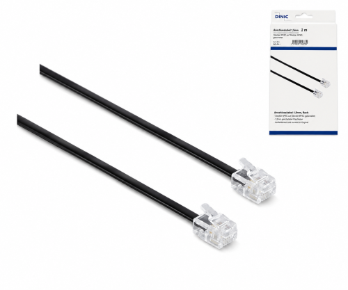 Modularanschlusskabel, AWG 28, 3m, Box RJ11-Stecker (6P4C) auf RJ11-Stecker (6P4C), 3m