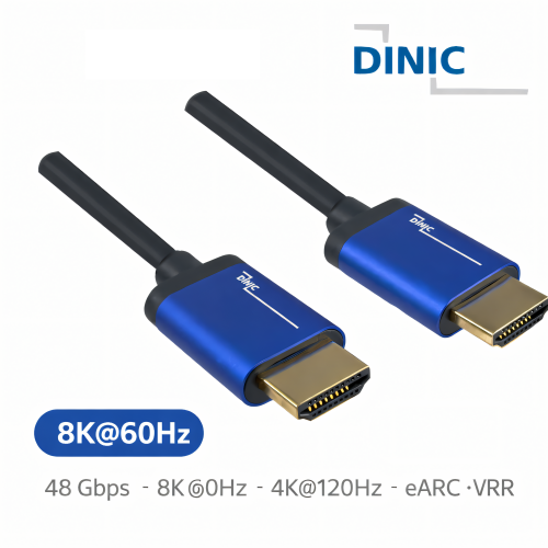 DINIC Premium HDMI 2.1 Kabel, 8k 60Hz, 4k 120Hz, 1m