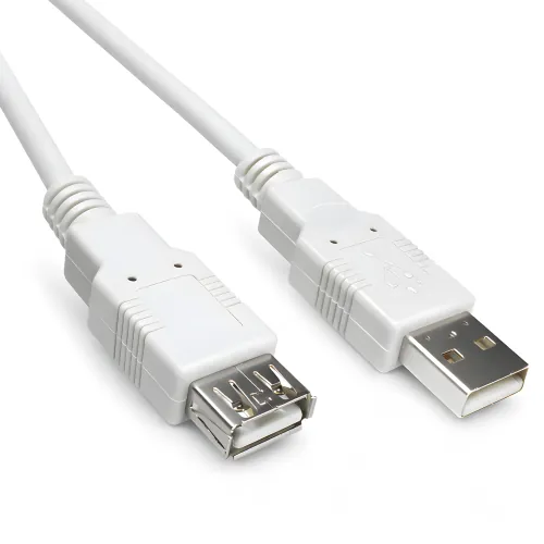 DINIC USB 2.0 Verlängerung A St. auf A Bu., 28 AWG/2C, 26 AWG/2C, grau