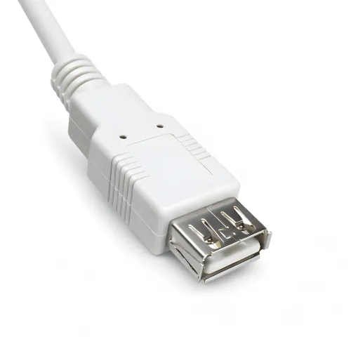 DINIC USB 2.0 Verlängerung A St. auf A Bu., 28 AWG/2C, 26 AWG/2C, grau, 3m