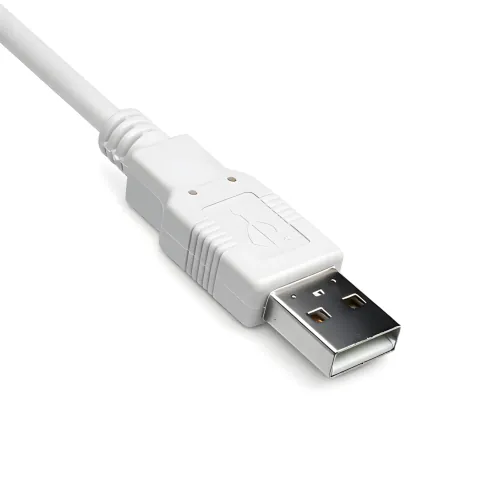DINIC USB 2.0 Kabel A Stecker auf B Stecker, 28 AWG / 2C, 26 AWG / 2C, grau, 3m