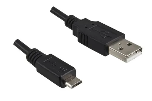 DINIC USB Kabel Micro B Stecker auf USB A Stecker, schwarz