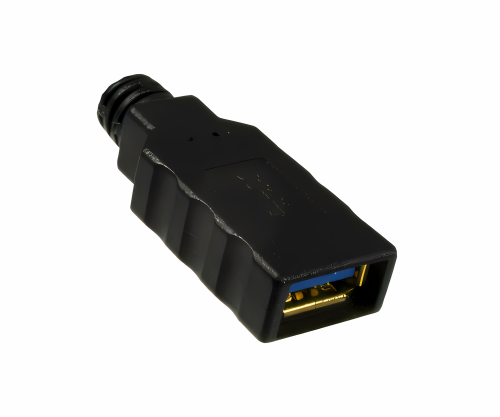 DINIC USB 3.0 Verlängerung A Stecker/Buchse, 3P AWG 28/1P AWG 24, schwarz, 2m