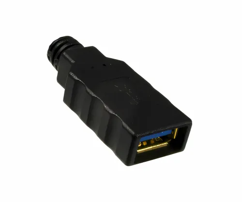 DINIC USB 3.0 Verlängerung A Stecker/Buchse, 3P AWG 28/1P AWG 24, schwarz, 2m