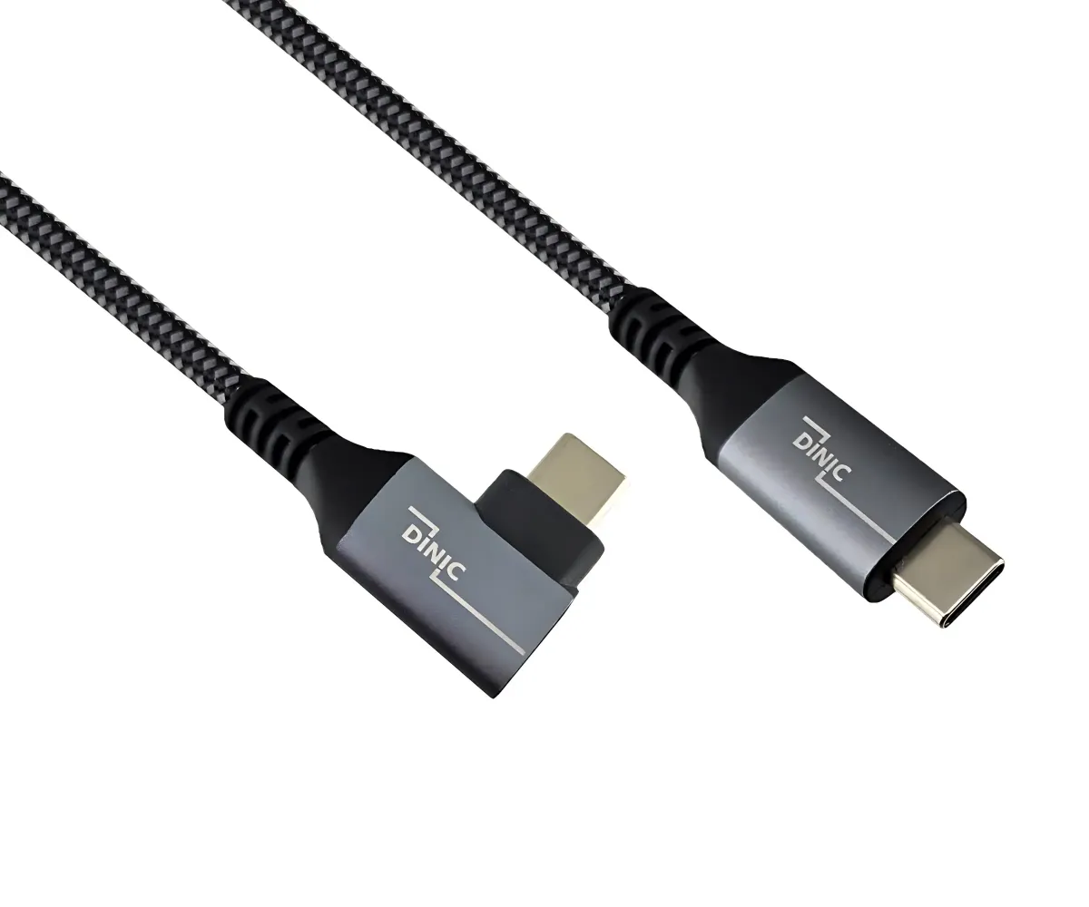 USB 4.0 Kabel 90 Grad – 240W PD, 40 Gbit/s, 8K @60Hz, 0,3m, Kompatibel Mit Laptop & Handy