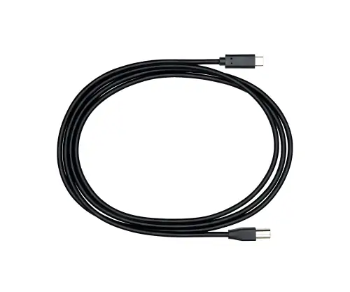 DINIC USB-C auf USB-B Druckerkabel, schwarz, (Printer/Scanner/MIDI) 2m