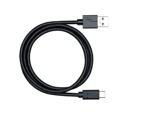 DINIC USB 3.1 Kabel Typ C - 3.0 A, 5 Gbps, 3A charging, schwarz, DINIC Polybag, 1m