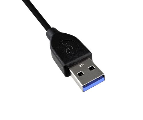 DINIC USB 3.1 Kabel Typ C+Verrieglung - USB 3.0 A , USB C-A-Kabel mit Verriegelung am Typ-C-Stecker, schwarz, 2m