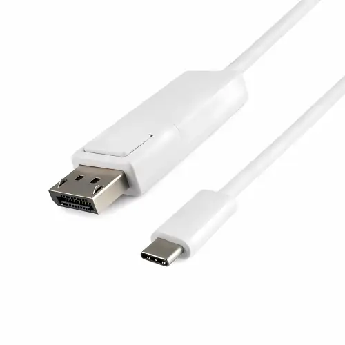 DINIC USB 3.2 Kabel Typ C St. auf DisplayPort St., 4K bei 60Hz, weiß, 2m