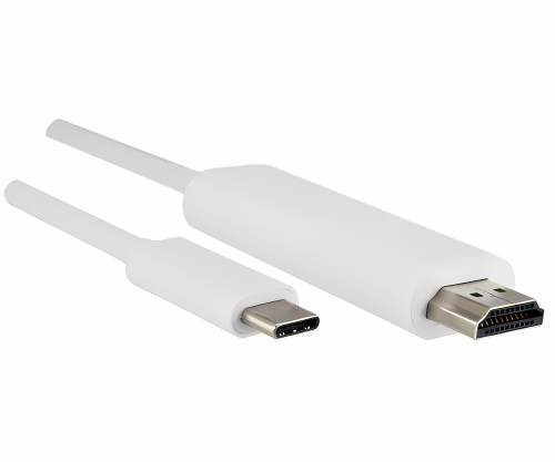 DINIC USB 3.2 Typ C auf HDMI, 4K2K@60Hz, HDR, HDCP, PS176, weiß,1m
