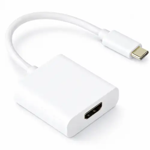 Adapter USB Typ C Stecker auf HDMI Buchse, 4K*2K@60Hz, HDR, DINIC Blister, weiß