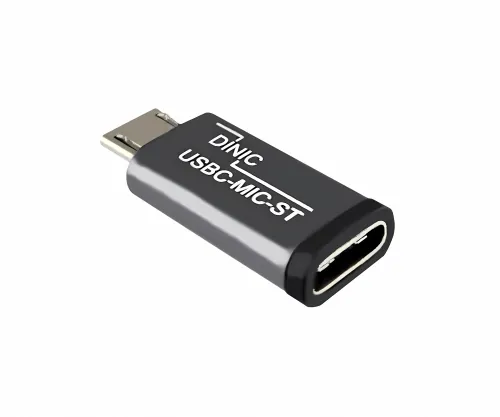 DINIC Adapter, Micro Stecker auf USB C Buchse Alu, space grau