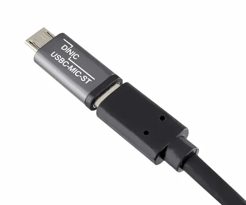 DINIC Adapter, Micro Stecker auf USB C Buchse Alu, space grau