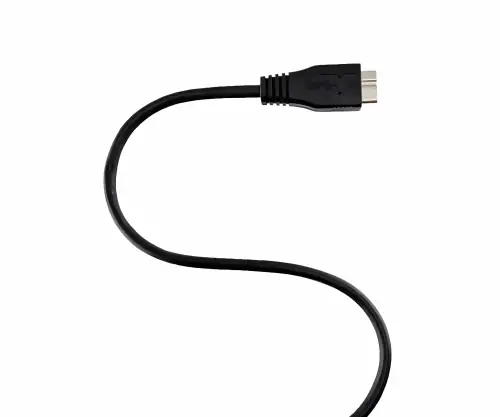 Kabel USB C auf USB 3.0 micro B, schwarz, DINIC Polybag, 1m