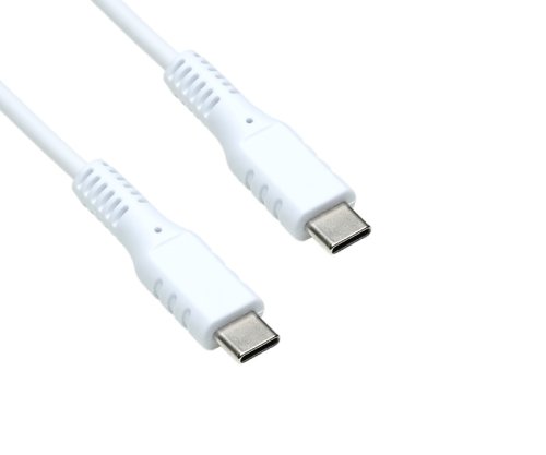 DINIC USB Typ C auf C Ladekabel, weiß, 1.5m 2x USB Typ C Stecker, 60W, 3A