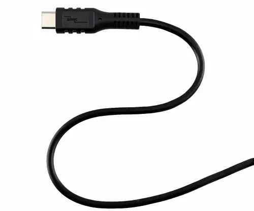 USB Typ C auf A Ladekabel, Polybag , schwarz, 1m USB Typ C auf A Stecker, 5V, 3A, OD: 3,5mm