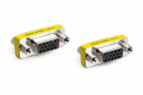 DINIC VGA Adapter/Gender Changer, 15-pol Buchse auf Buchse