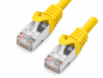 DINIC Cat.6 Premium Patchkabel, PiMF/S-FTP, LSZH, gelb, 1m