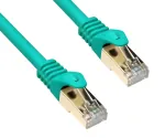 DINIC Cat.7 Premium Patchkabel 10 GB LAN / DSL Netzwerk, LSZH, PiMF/S-FTP Kabel, grün