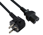 DINIC Netzkabel Schuko auf Warmgerätestecker, Stromkabel C15