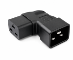 DINIC Netzadapter C19 auf C20 gewinkelt, YL-3318L IEC 60320-C19/20 seitwärts gewinkelt, links/rechts