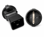 DINIC Netzadapter Schutzkontakt-Buchse auf C20 Stecker