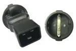 DINIC Netzadapter Schutzkontakt-Buchse auf C20 Stecker