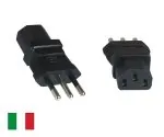 DINIC Stromadapter Netzadapter C13 auf Italien Type L