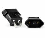 DINIC Reisestecker für Amerika USA u. Japan auf Euro, 2-Pin Netzadapter