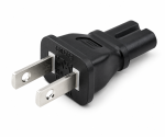 DINIC Stromadapter USA, C7 auf USA NEMA 1-15P IEC 60320-C7 Euro 8 Bu./ US Typ A, YL-1113