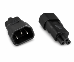 DINIC Netzadapter C14 Kaltgeräte-Buchse auf C5 Stecker