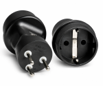 DINIC Reisestecker für Dänemark, 3-Pin Netzadapter, DK Adapter