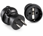 DINIC Stromadapter Israel auf Schuko CEE 7/3 Buchse, 3pin Stecker