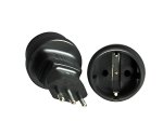 DINIC Reisestecker für Italien, 3-Pin Netzadapter, Adapter IT