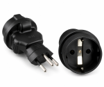 DINIC Reisestecker für die Schweiz mit Sicherung, Netzadapter CH