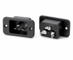 DINIC IEC 60320-C20 Dose zum Schrauben R-305, Rückseite 4,80mm Anschluss