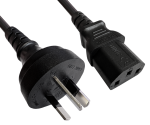 DINIC Netzkabel Stromkabel China Typ I auf C13, CCC, schwarz - 5m