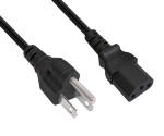DINIC Netzkabel Japan Typ B auf C13, JPN, schwarz