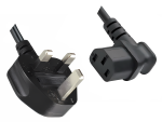 DINIC Netzkabel England UK Typ G 10A auf C13, ASTA/SASO/HK/SM, 1m