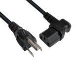 DINIC Netzkabel Amerika USA Typ B auf C13 gewinkelt