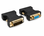 DINIC Monitor Adapter, DVI-I Stecker auf VGA Buchse, schwarz