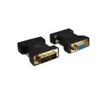 DINIC Monitor Adapter, DVI-I Stecker auf VGA Buchse, schwarz