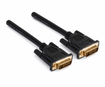 DINIC DVI-Digital Dual Link Kabel, 24+1 Stecker / Stecker, vergoldete Kontakte, mehrfach geschirmt, schwarz, Länge 2,00m, Polybag