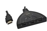 DINIC Umschaltbox automatisch 3 auf 1 HDMI 3 Geräte an z.B. 1 Fernsehgerät