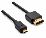 DINIC HDMI Kabel A Stecker/ micro HDMI (D) Stecker, , schwarz