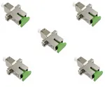5x LWL Adapter LC/APC Buchse auf SC/APC Buchse Glasfaser Adapter, Singlemode / Simplex, 5 Stück