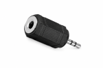 DINIC Audioadapter 2,5mm Stereo St. auf 3,5mm Bu. DINIC, schwarz