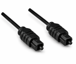 DINIC Toslink 2mm Kabel, Kunststoffstecker, schwarz, 2m