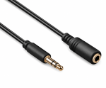 DINIC 3,5mm Stereoklinke St. auf Bu., Klinke Verlängerung