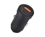 DINIC USB KFZ 48W C Schnellladegerät, Bulk-Box 30 W USB-C (PD 3.0/PPS) + 18 W USB-A (QC 3.0), schwarz